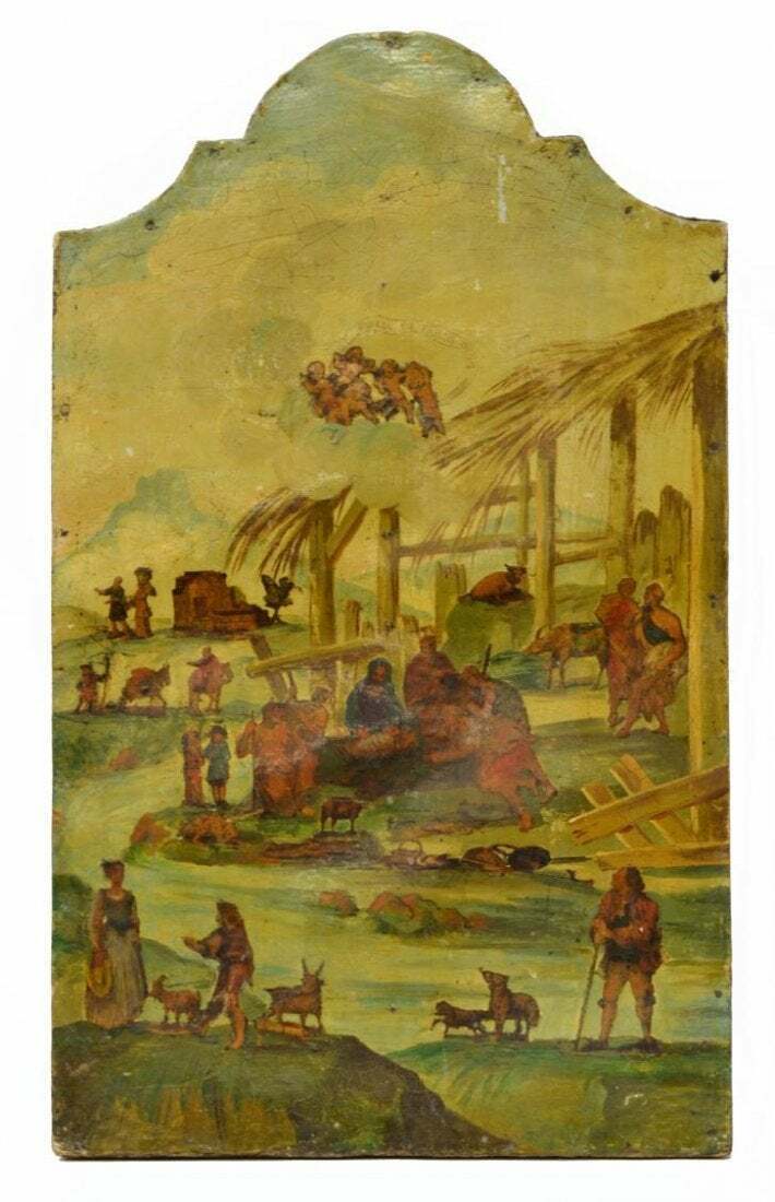 18th Century Italian Religious Oil Painting and Print
