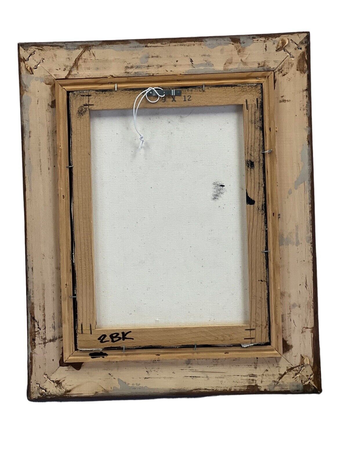 Antique Acrylic Framed Purple Roses 13”x 17” Wood