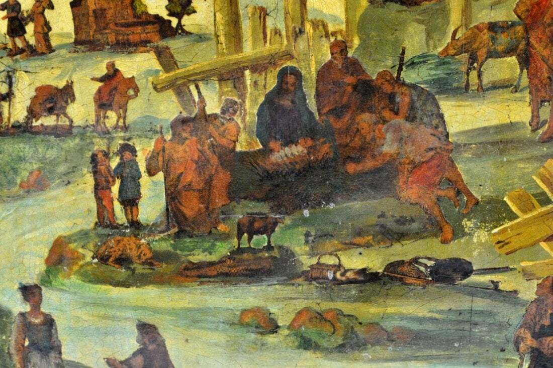 18th Century Italian Religious Oil Painting and Print