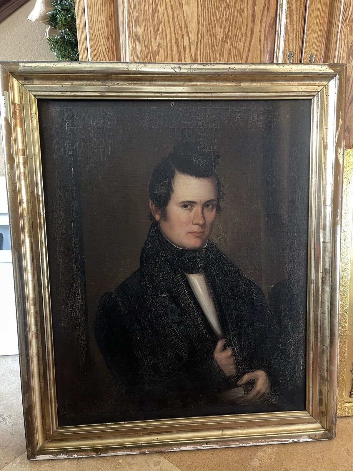 1800s American Federal Portrait Oil Paintings - Henry & Lydia Flint