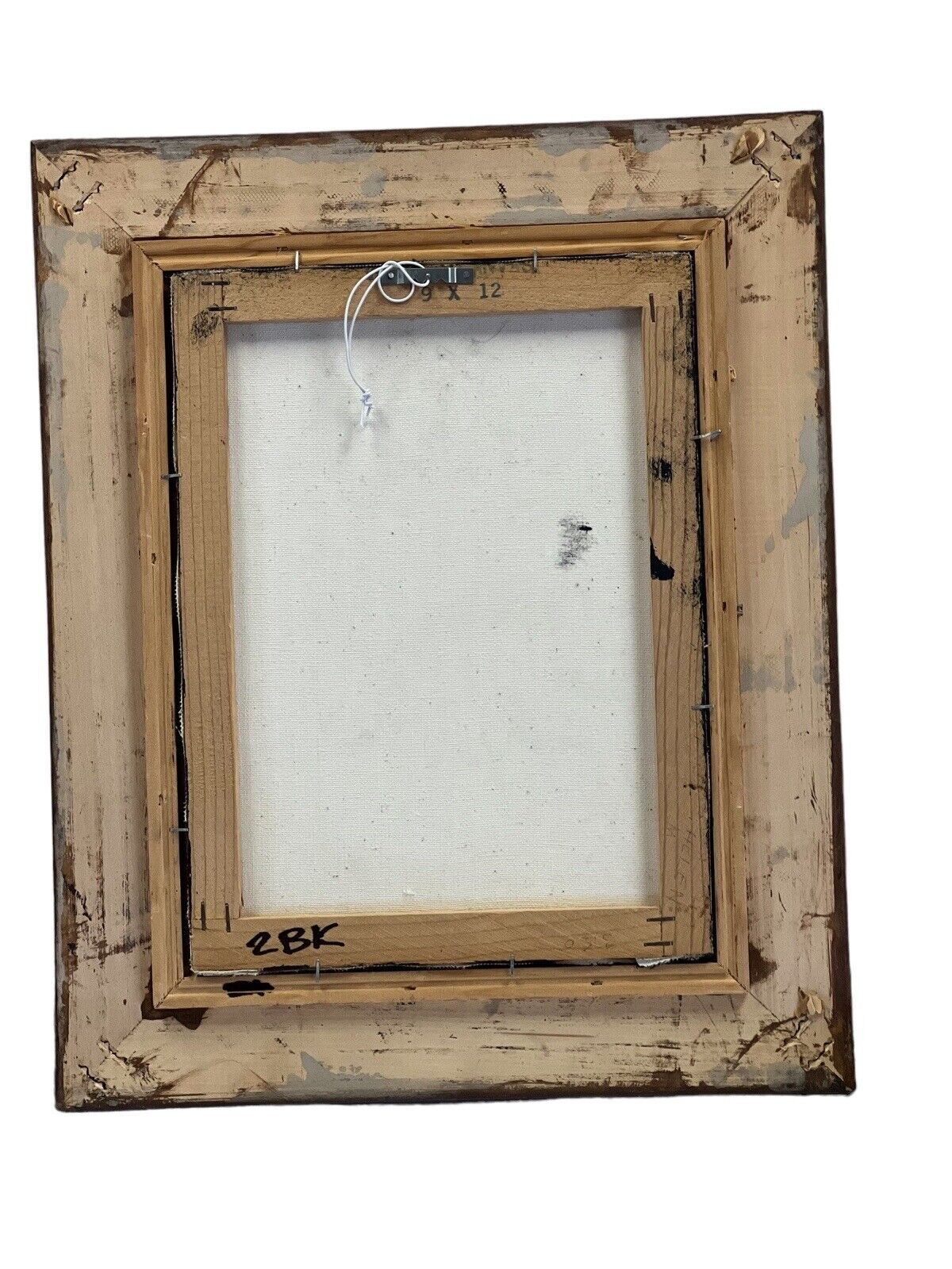 Antique Acrylic Framed Purple Roses 13”x 17” Wood