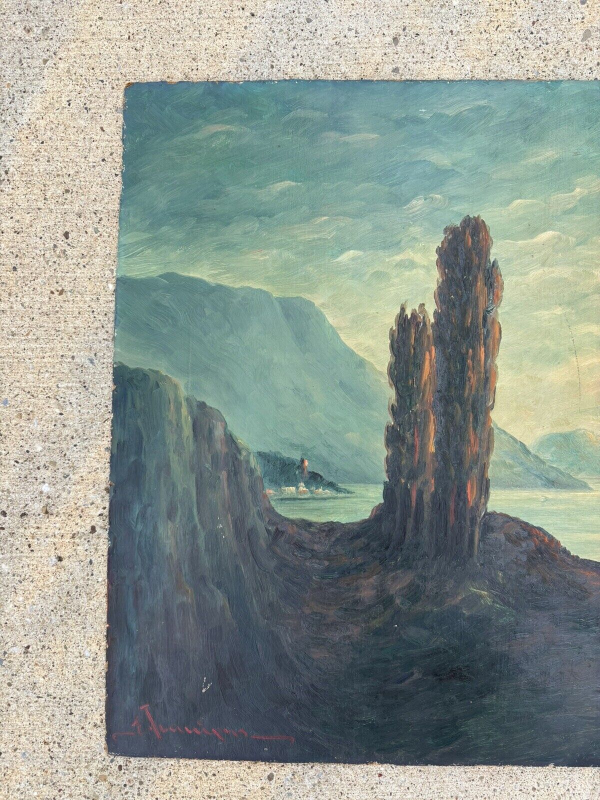 Early 1900’s Signed Vintage Seascape Painting