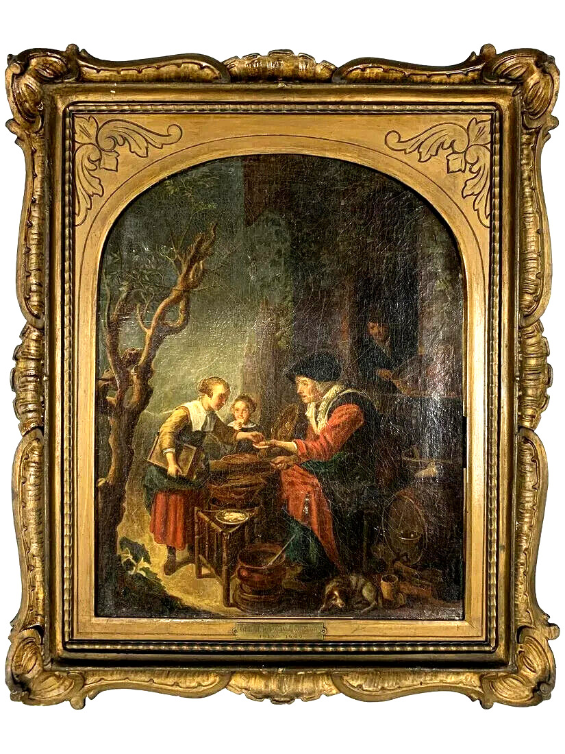 Antique Oil Painting, Gerrit DOW (1613-1675), 1800's!