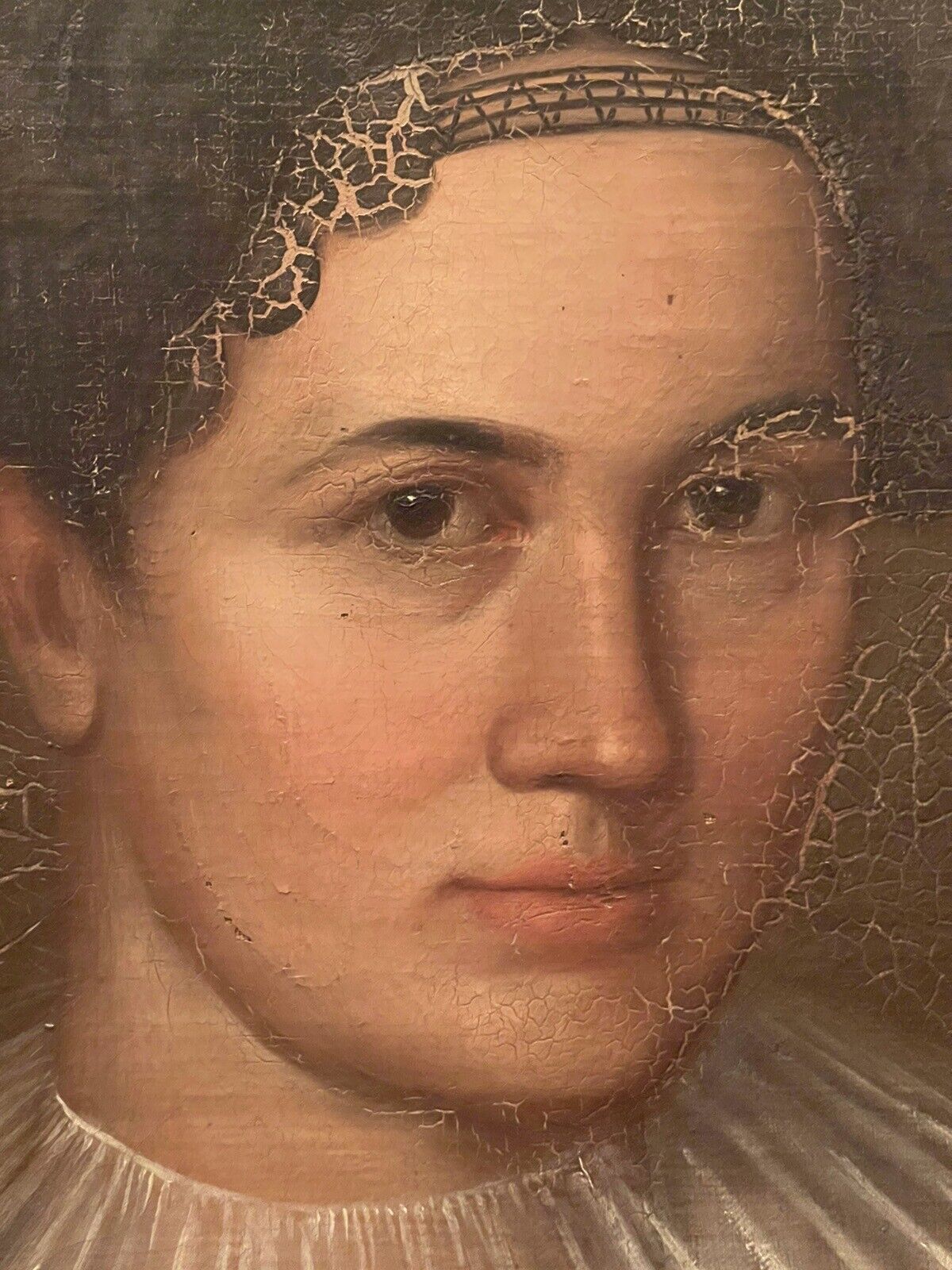 1800s American Federal Portrait Oil Paintings - Henry & Lydia Flint