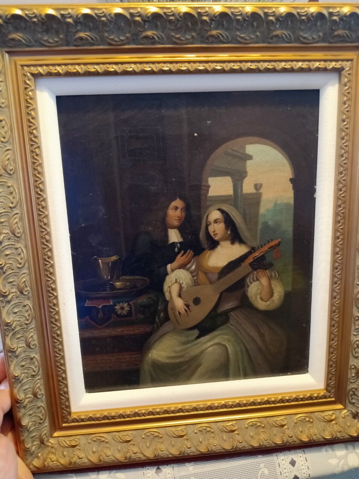 Antique Oil Painting by Franciscus Sylvius & Wife