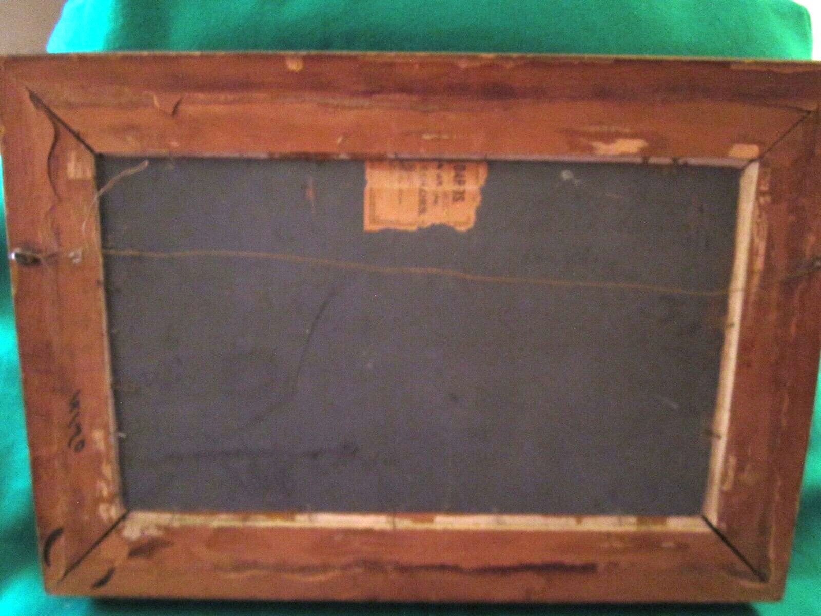 1800's Antique Oil Painting Floral in Gold Frame