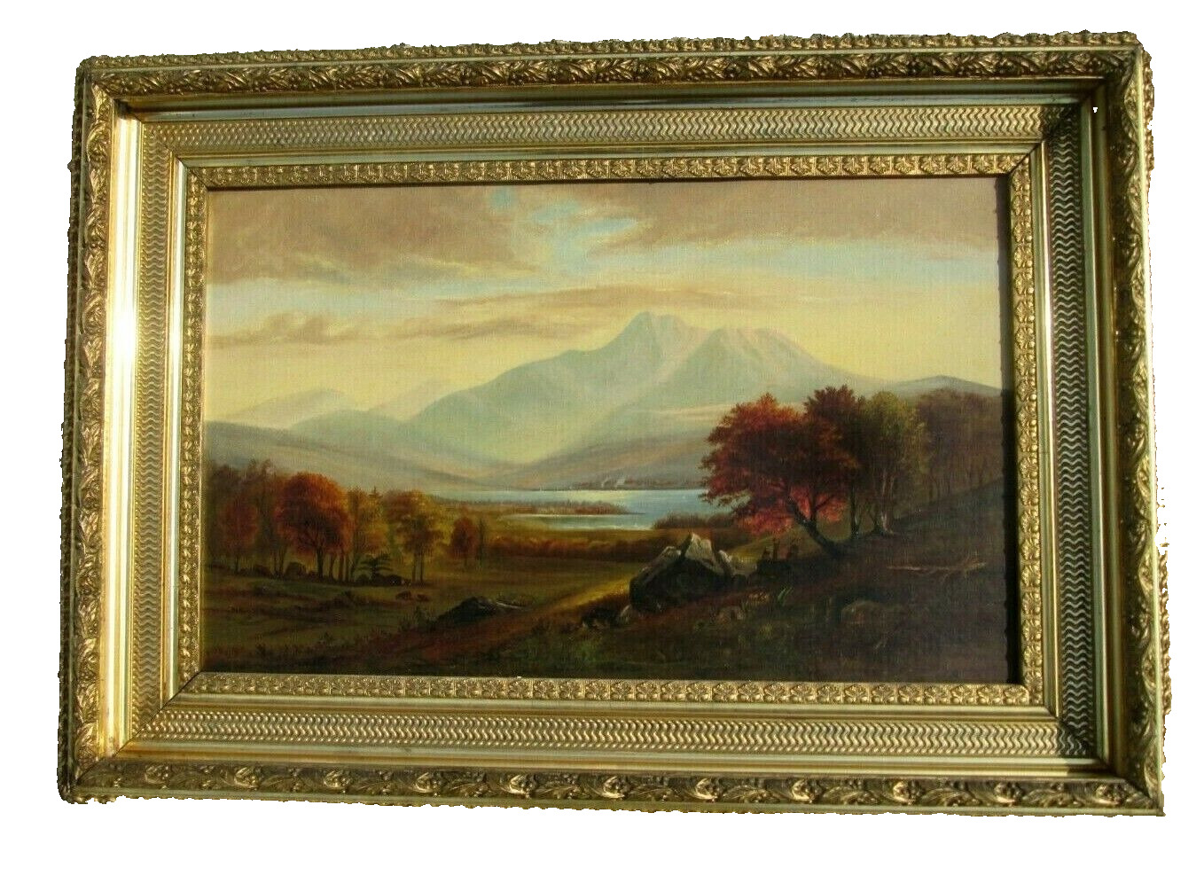 1800'S Oil Painting of Mt. Chocorua, White Mountains