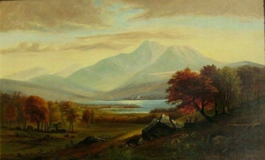 1800'S Oil Painting of Mt. Chocorua, White Mountains