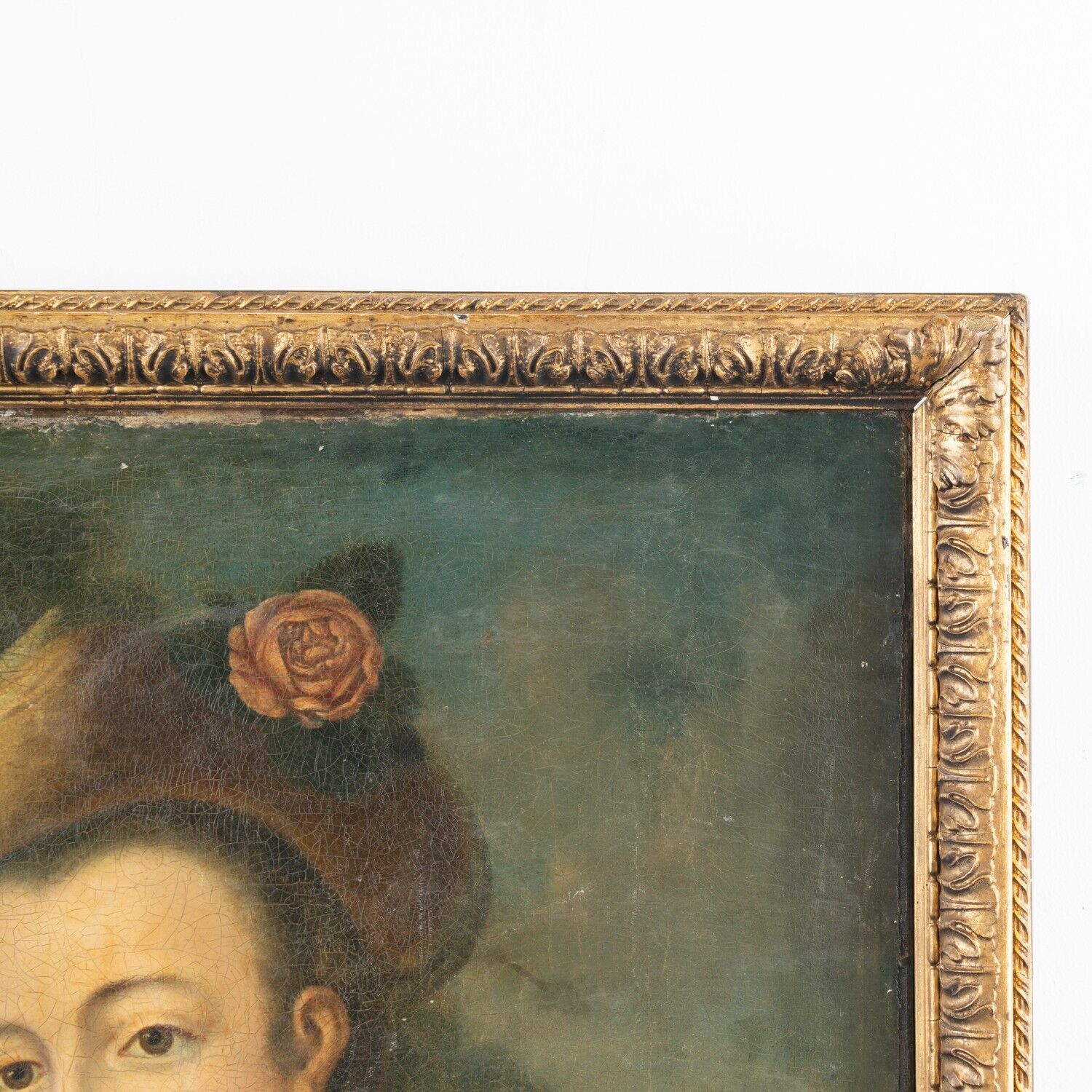 Oil on Canvas Portrait of Lady with Riding Crop