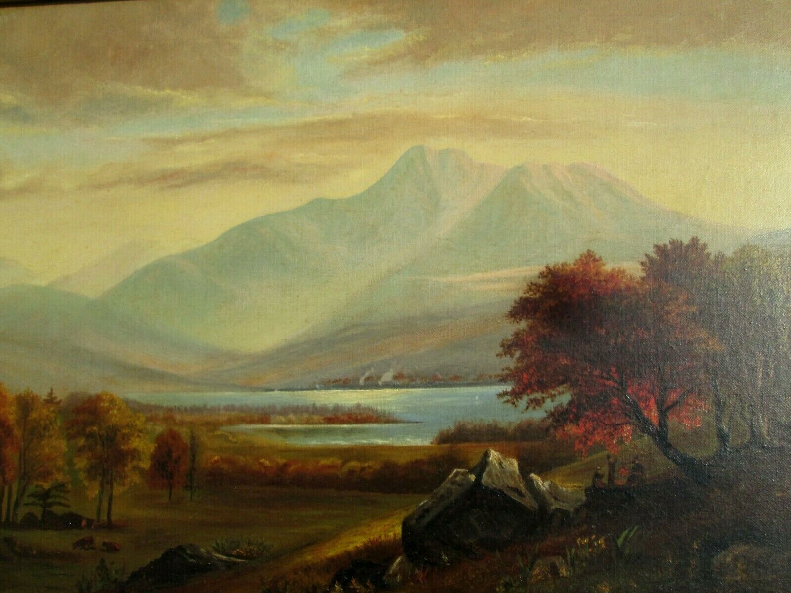 1800'S Oil Painting of Mt. Chocorua, White Mountains
