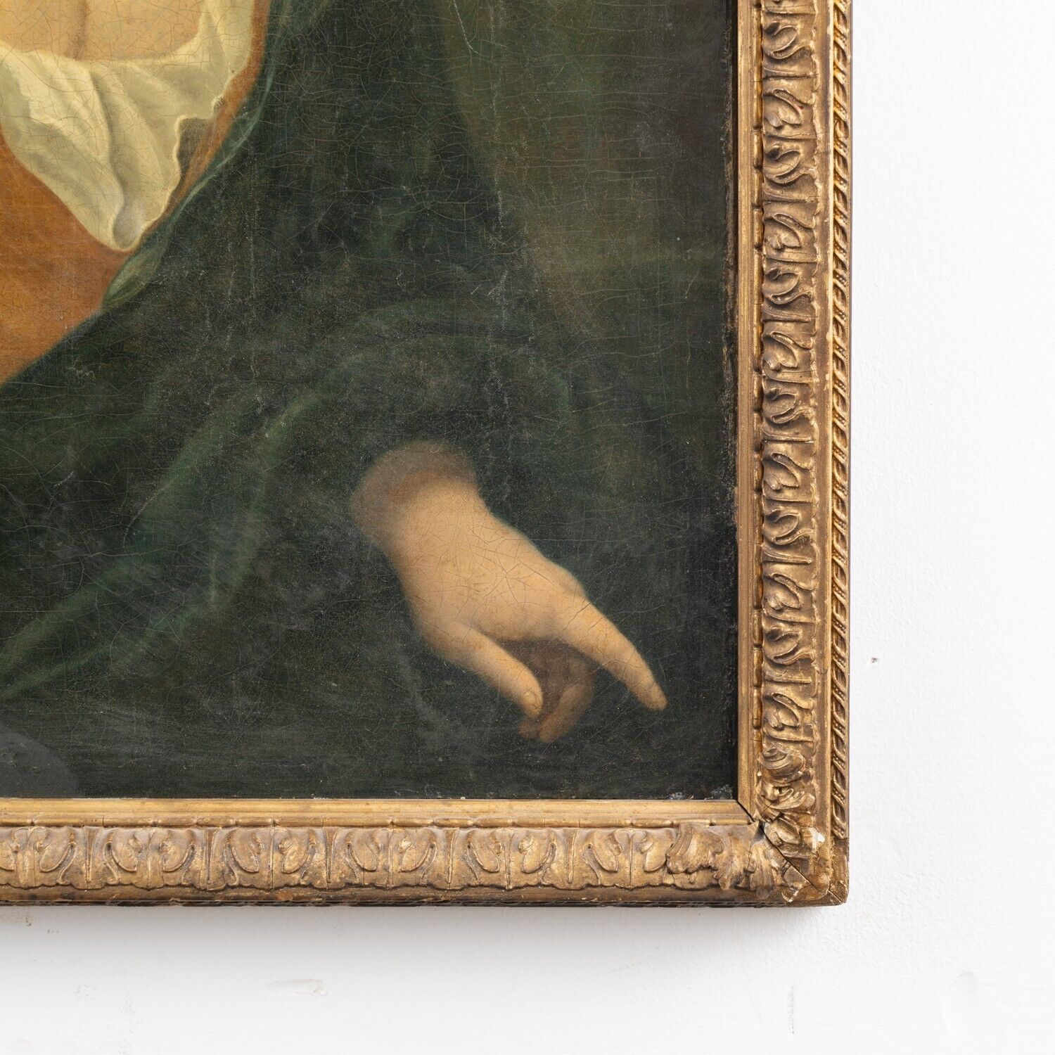 Oil on Canvas Portrait of Lady with Riding Crop