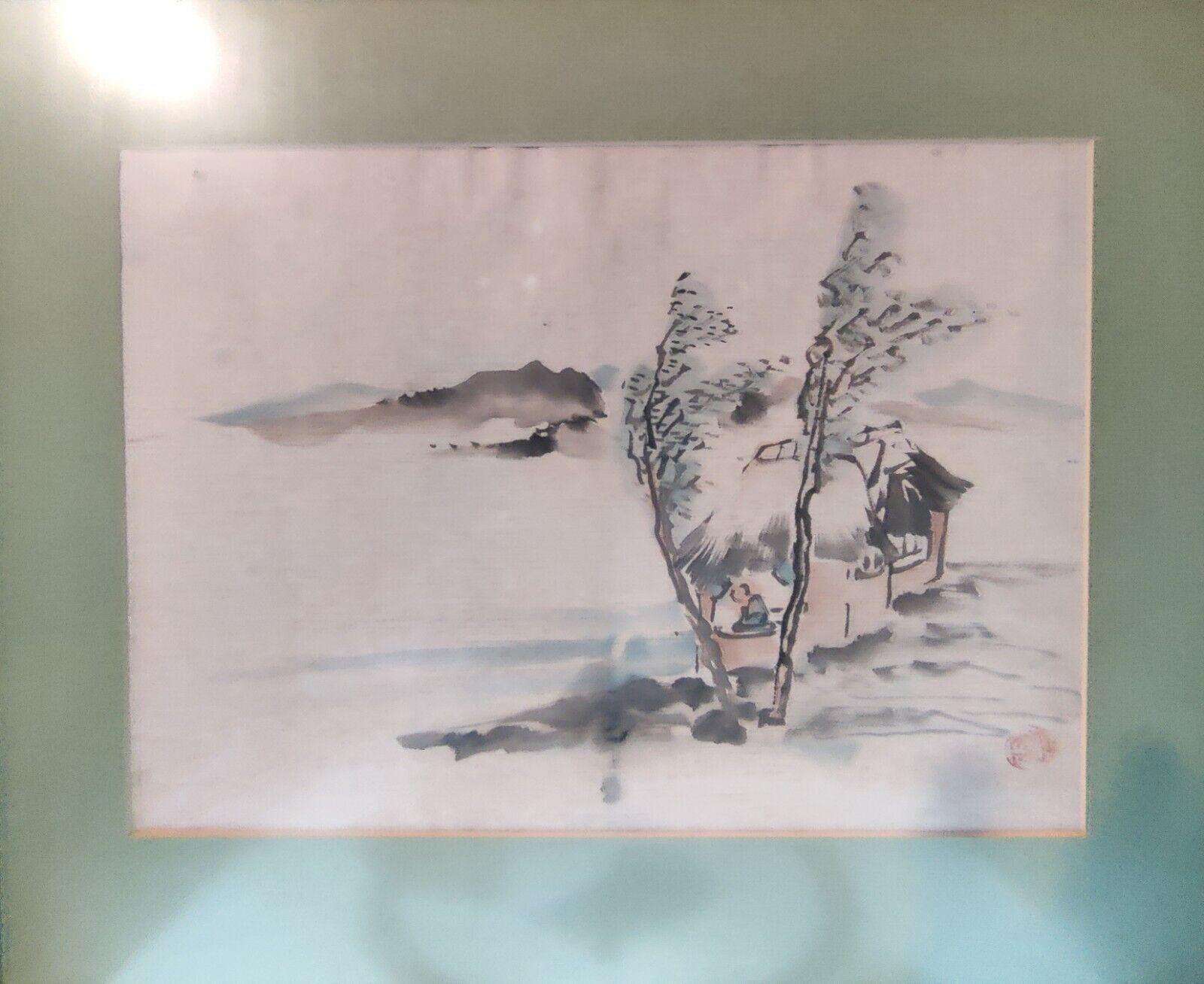 1700s Qing Chinese Watercolor Ink Brush Painting Kongshan