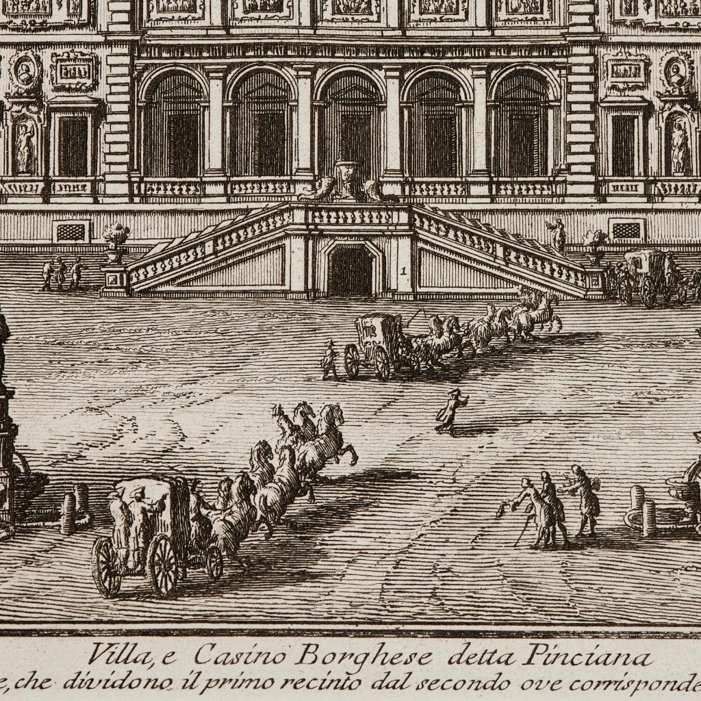 Giuseppe Vasi Engravings - Rome Santissima Trinita Collection
