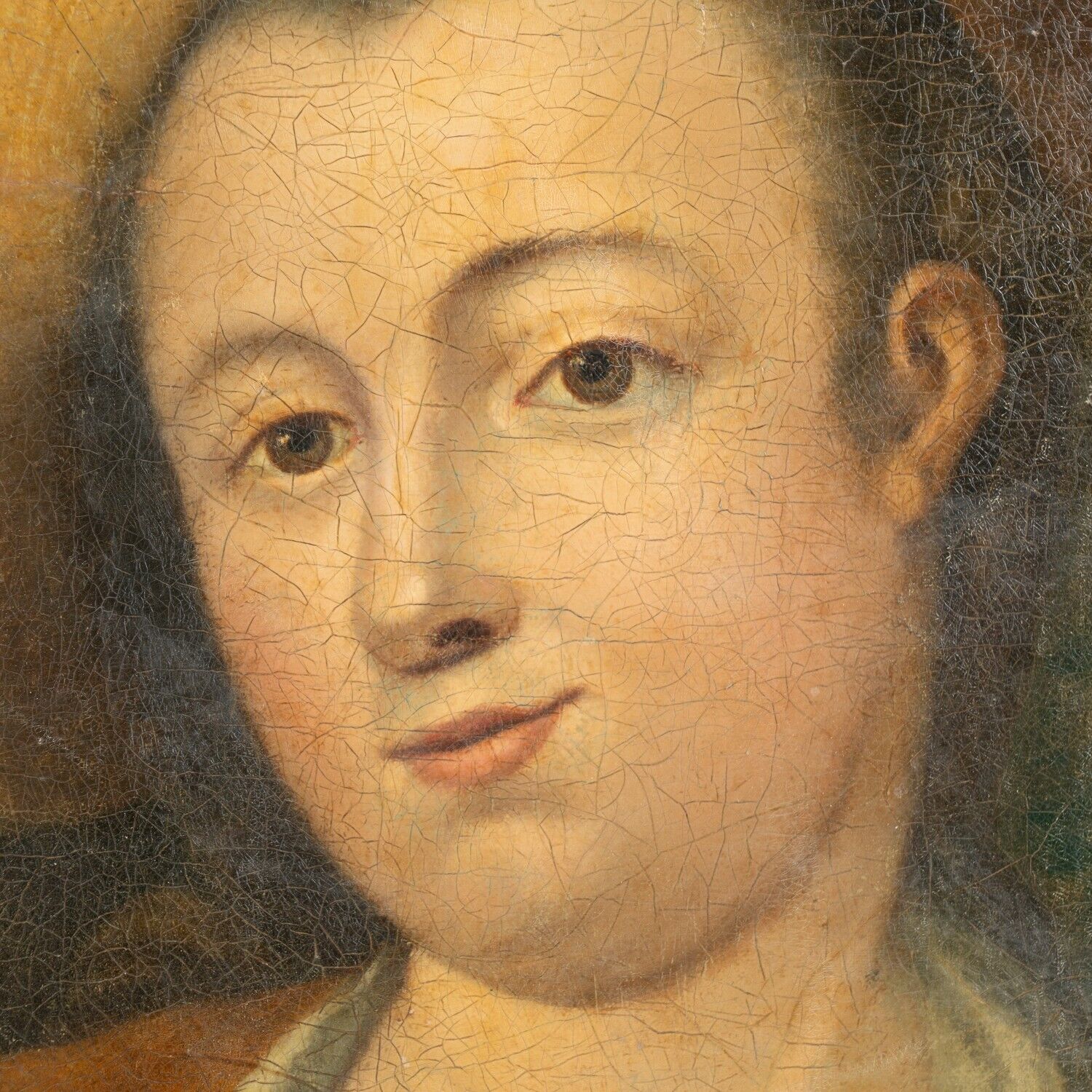 Oil on Canvas Portrait of Lady with Riding Crop
