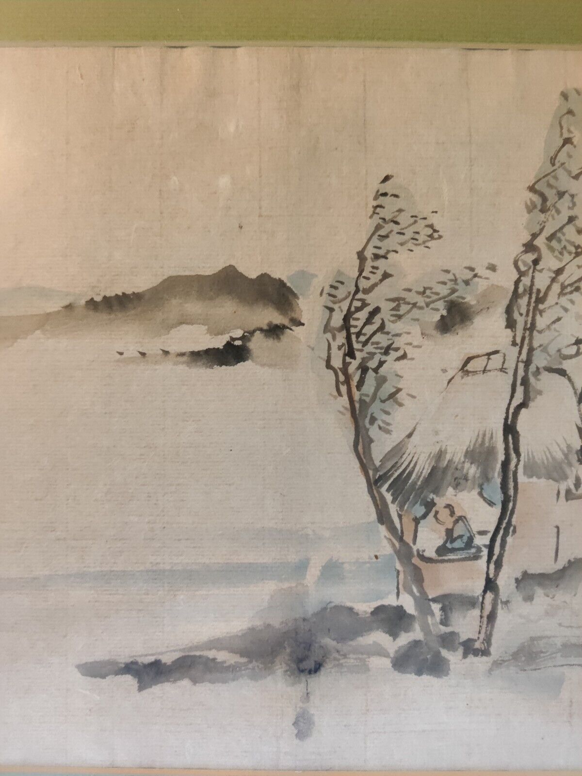 1700s Qing Chinese Watercolor Ink Brush Painting Kongshan