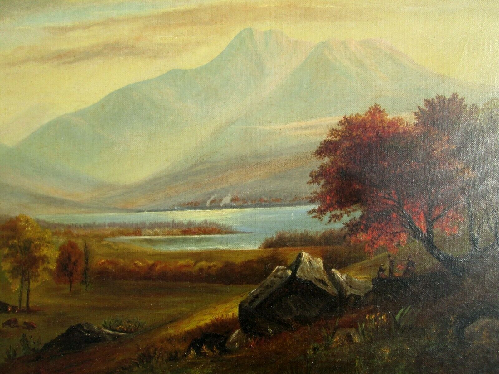 1800'S Oil Painting of Mt. Chocorua, White Mountains