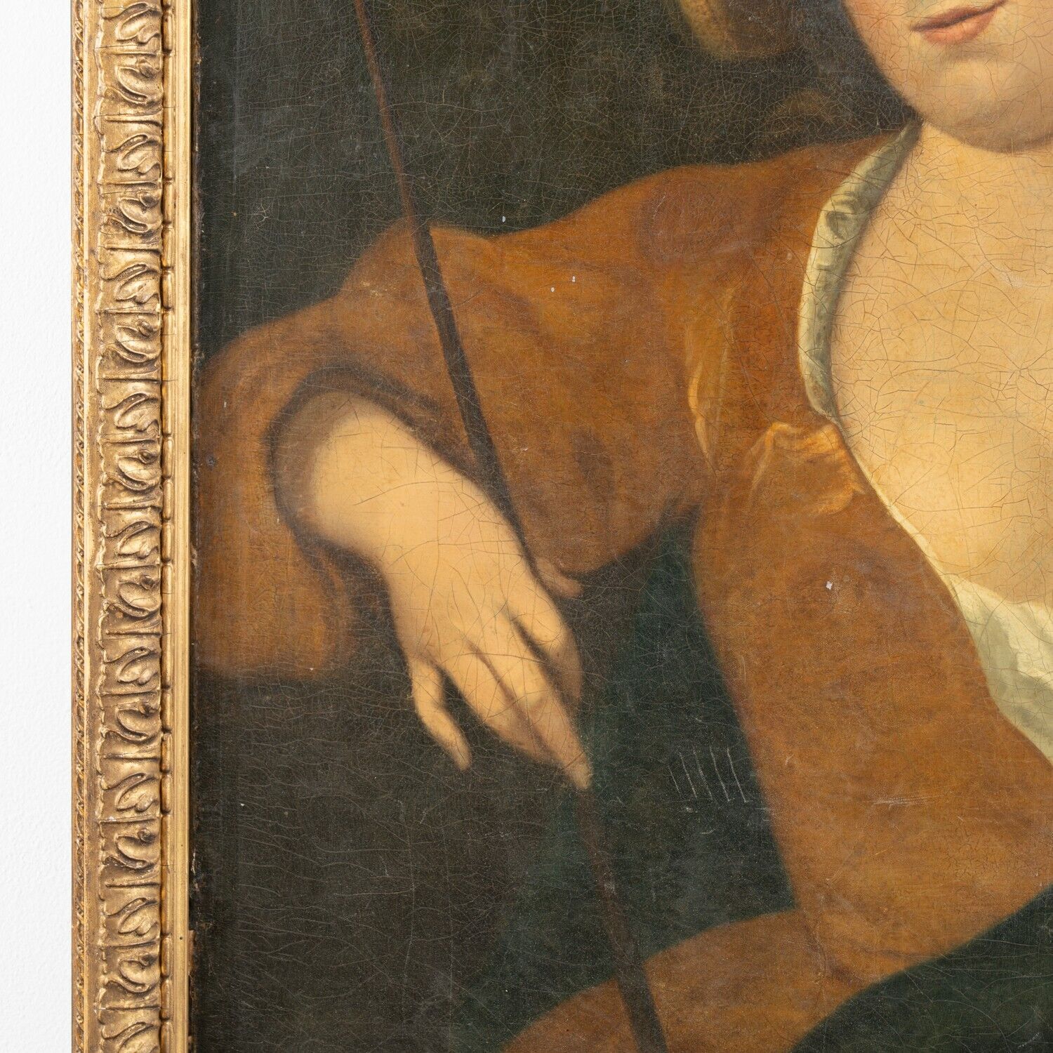 Oil on Canvas Portrait of Lady with Riding Crop