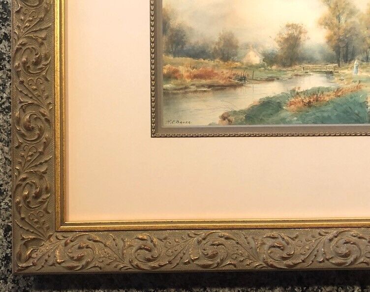 Signed William Cornelis Bauer Landscape Painting - Rare Artist