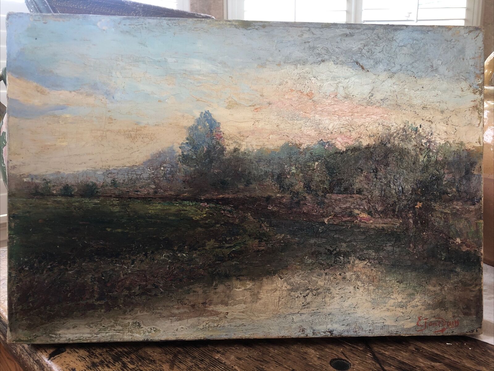 Impressionist Landscape of Loire Valley, Late 1800s