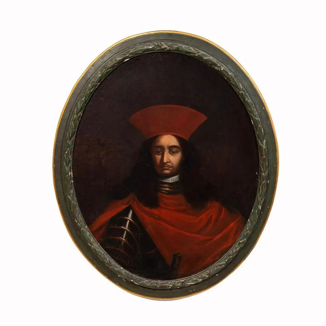 Italian Renaissance Cardinal Portrait, Oil on Canvas