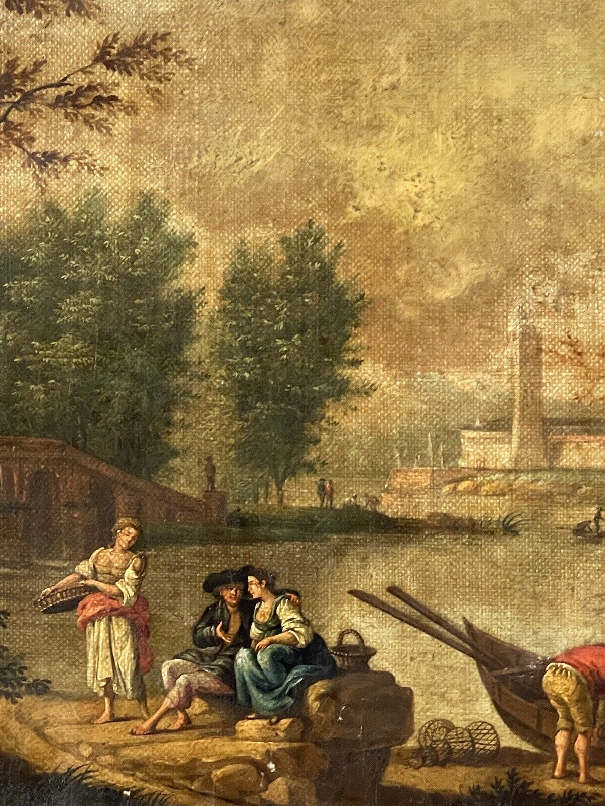 19th Century Landscape Impressionist Painting English Dutch Art