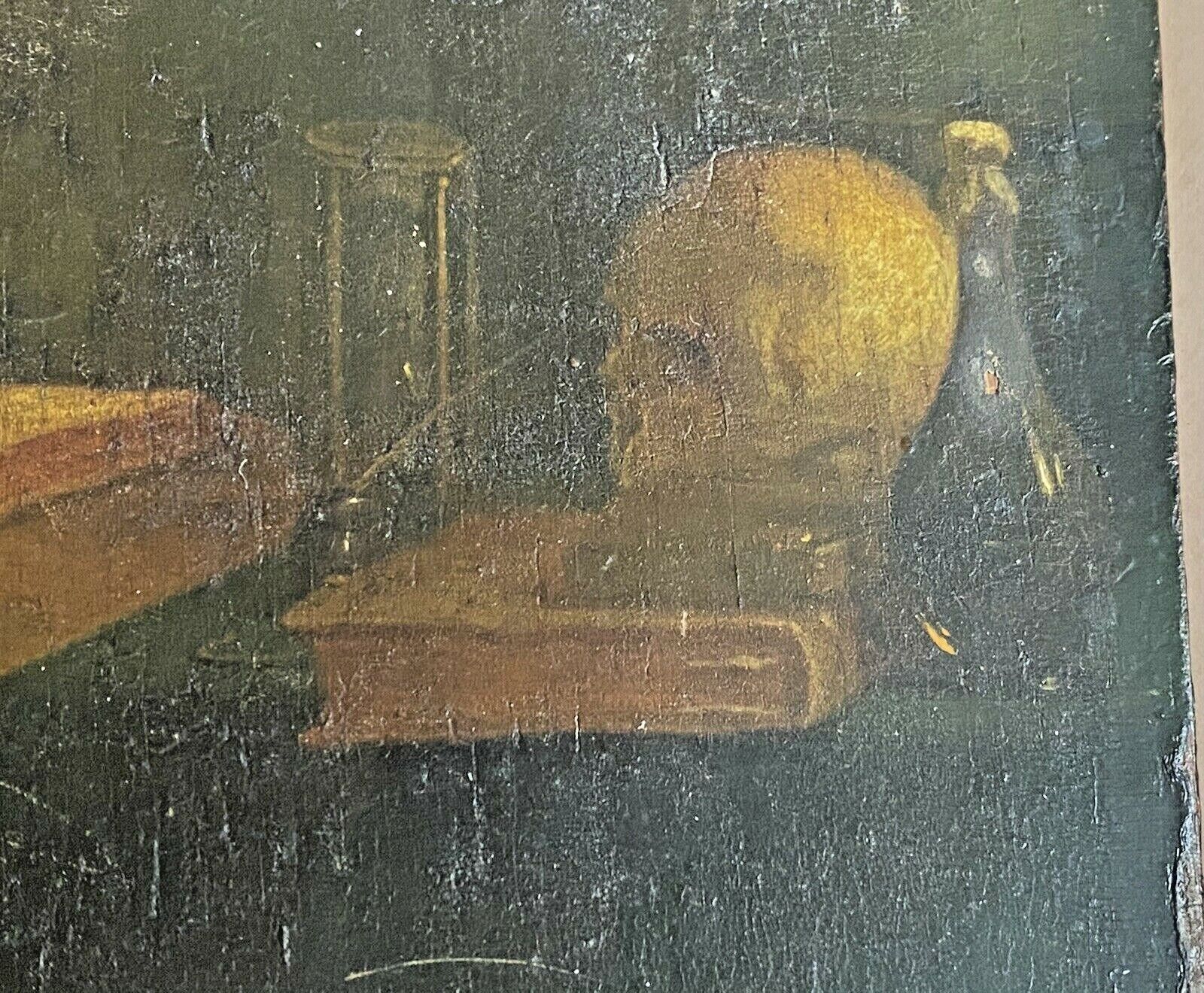 17th Century Antique Oil Painting of St. Jerome