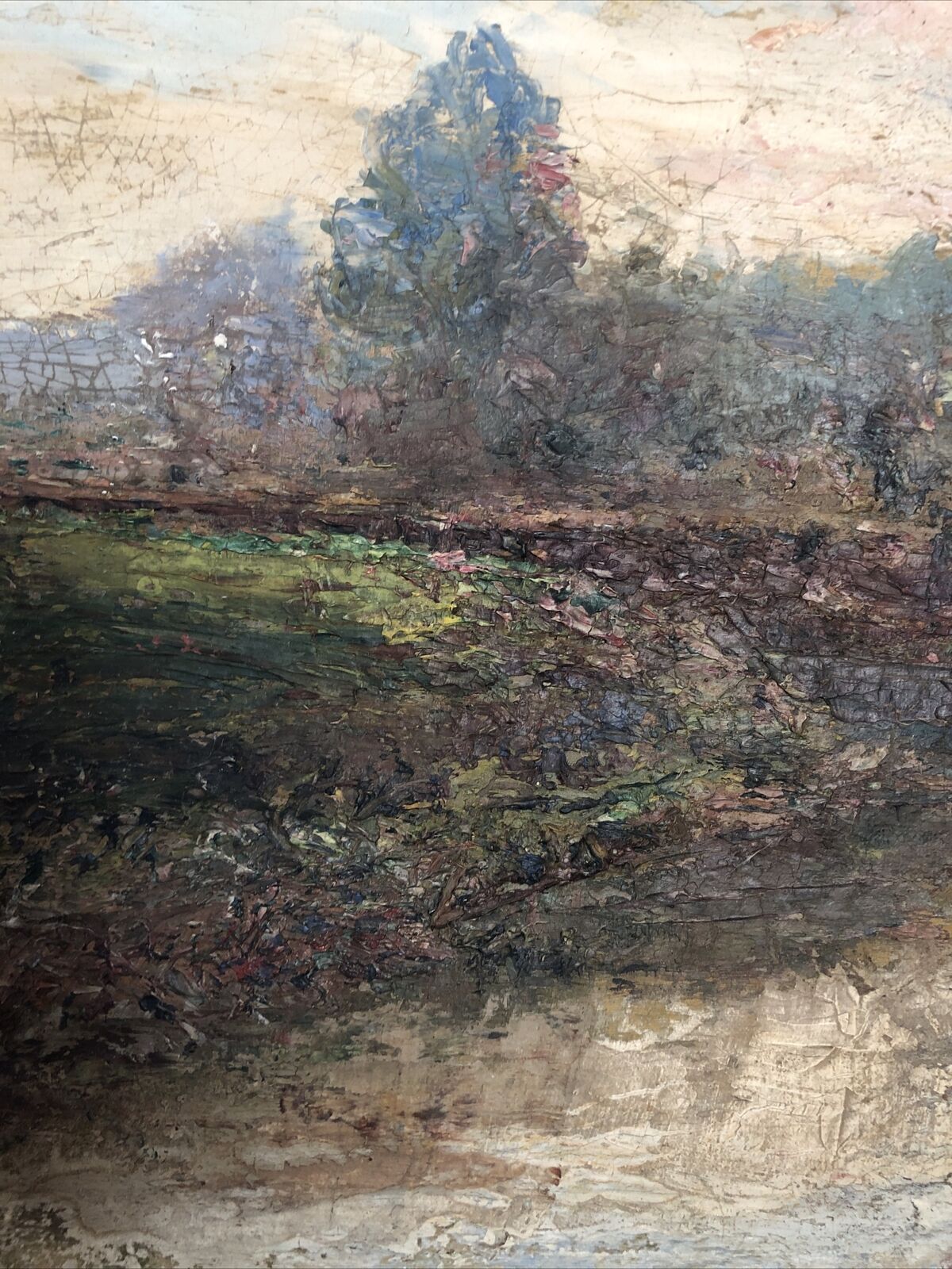 Impressionist Landscape of Loire Valley, Late 1800s