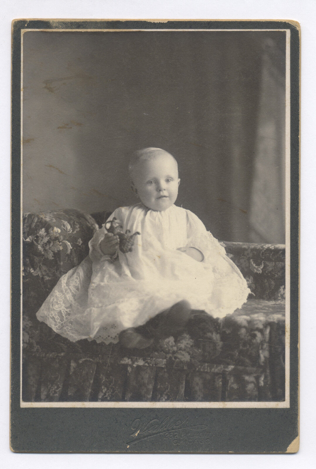 1910-1920's Cabinet Photo with A.C. Williams Toy Lion