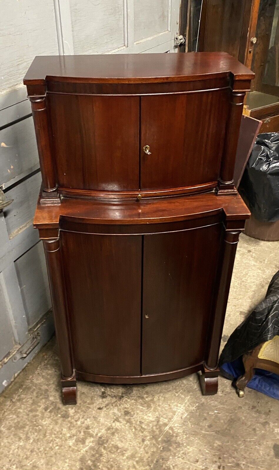 Classic Victorian Mahogany Bar Cabinet