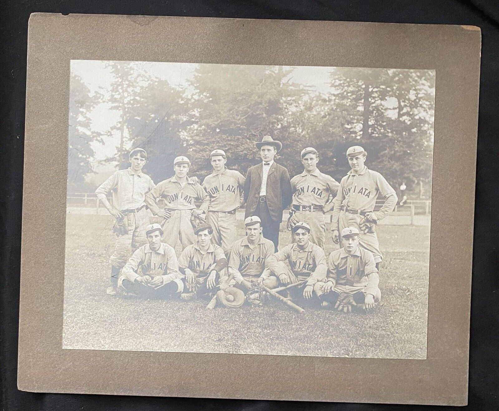 MLB Hank Ritter 1910 Juniata Cabinet Card Antique