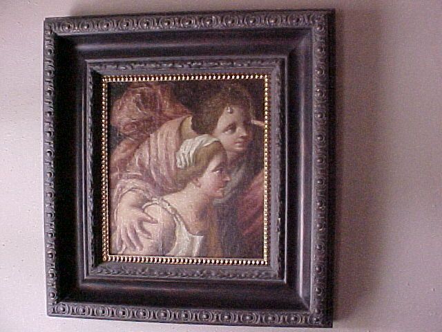 Flemish Oil Painting, Renaissance Figures, Vintage 1600's