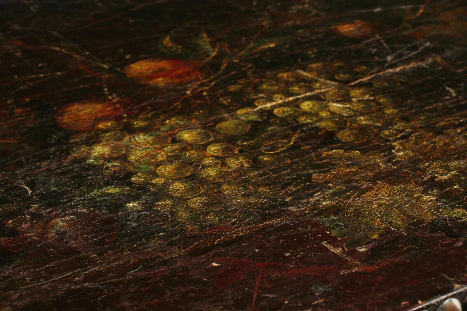 Spanish Painted Leather & Wood Chest, 17th/18th Century