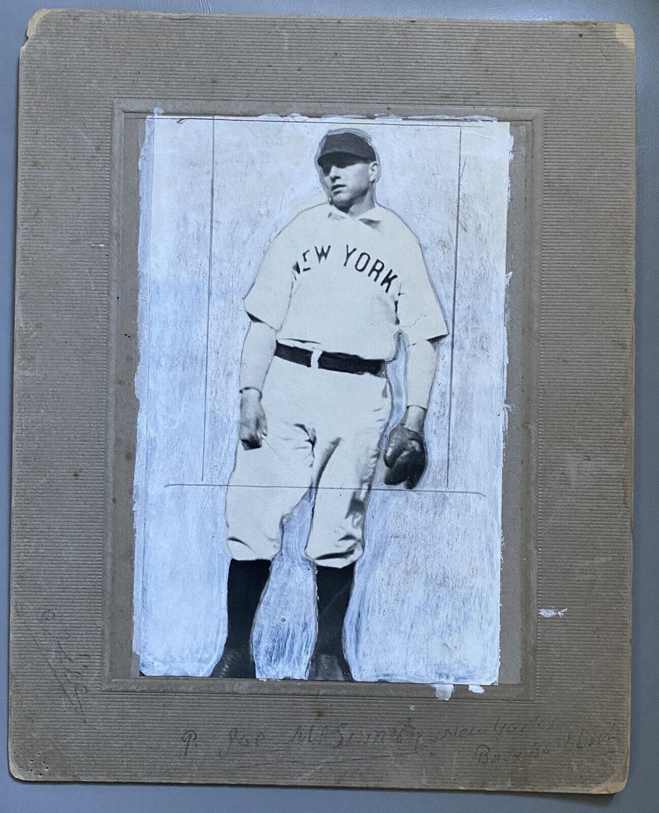 1900s-1910s Hank McGinnity Baseball HOF NY Giants Cabinet Card