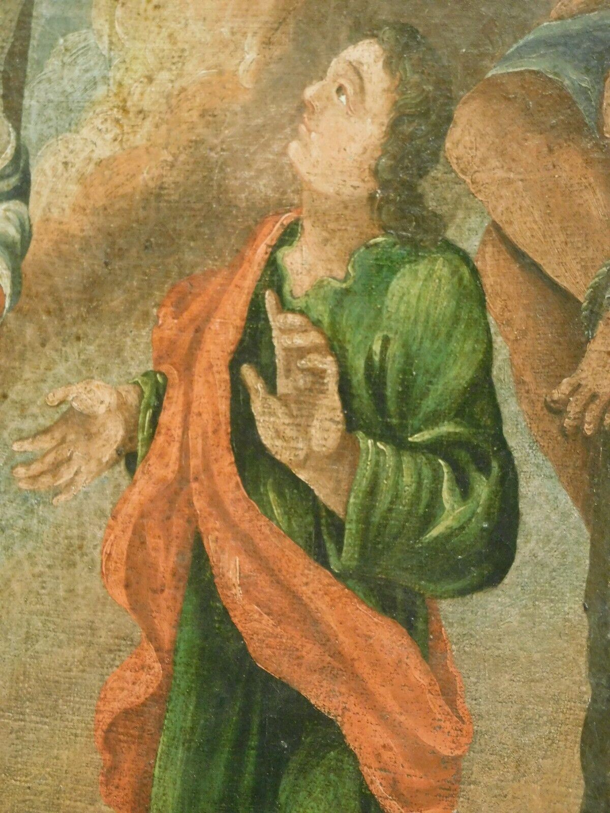 18th Century Swiss Folk Art Crucifixion Altarpiece