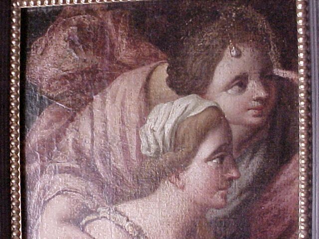 Flemish Oil on Canvas with Renaissance Figures, 1600s