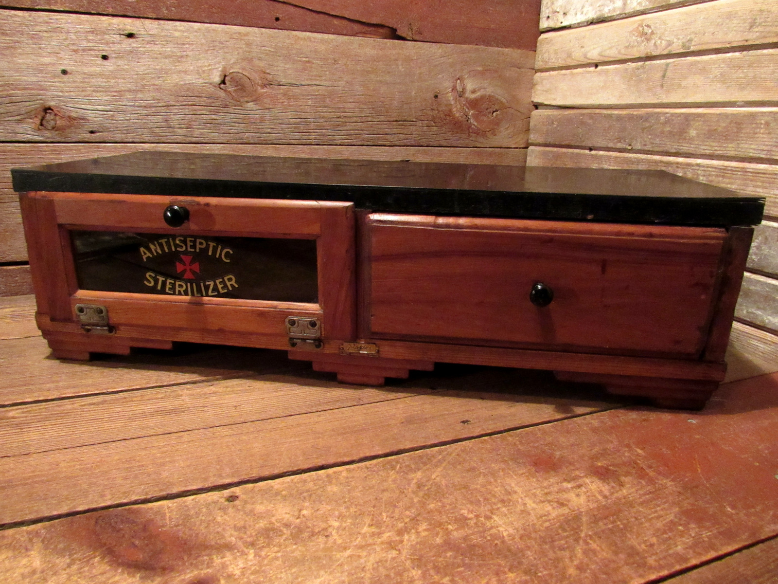 Rare 1930's Barbershop Sterilizer Storage Cabinet, Paidar Co