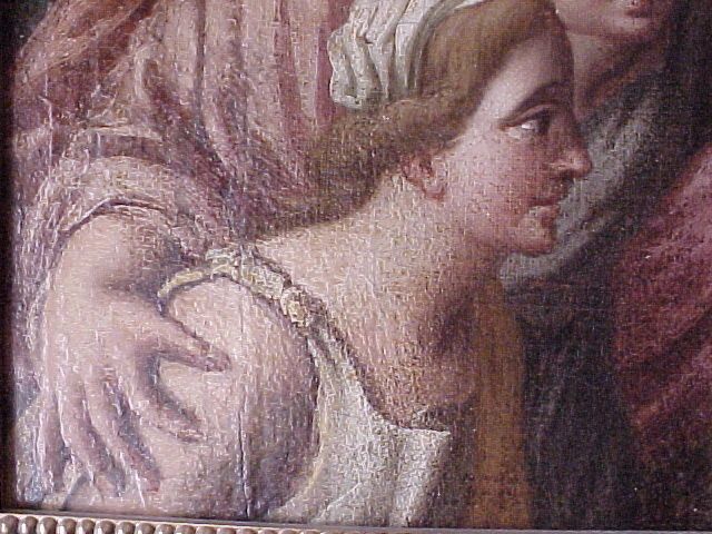 Flemish Oil on Canvas with Renaissance Figures, 1600s
