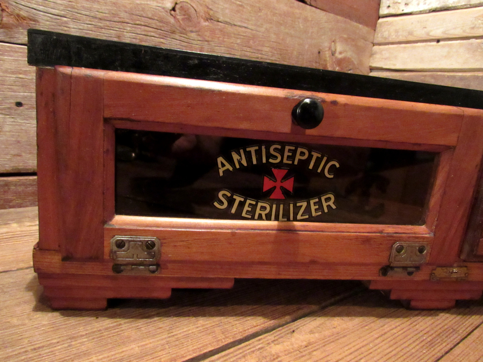 Rare 1930's Barbershop Sterilizer Storage Cabinet, Paidar Co
