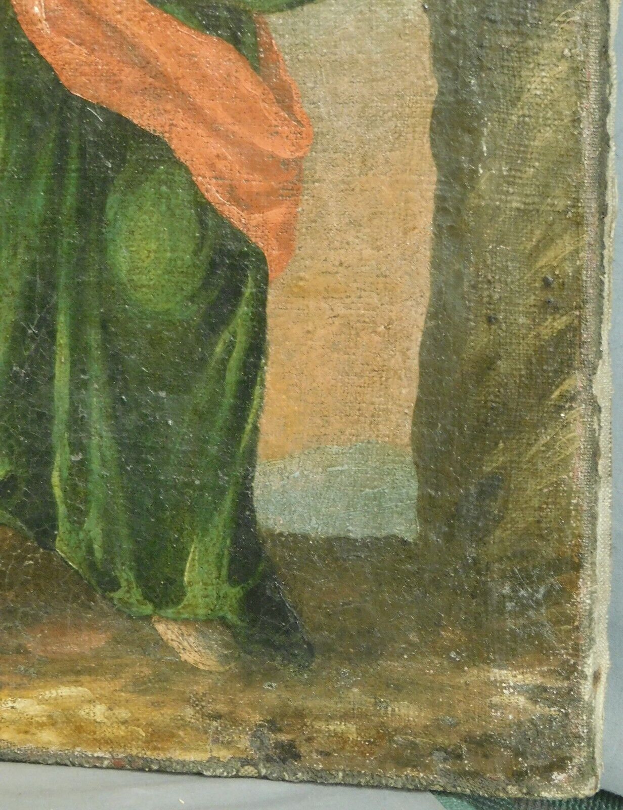 18th Century Swiss Folk Art Crucifixion Altarpiece