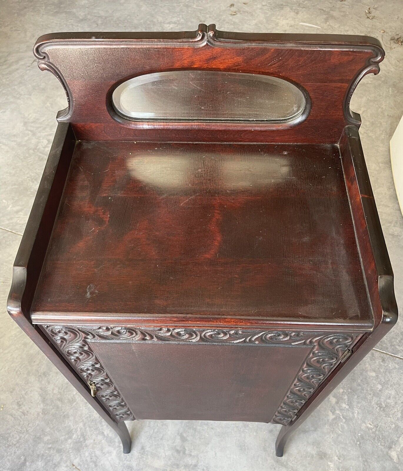 Antique Mahogany Cabinet for Sheet Music or Drawings