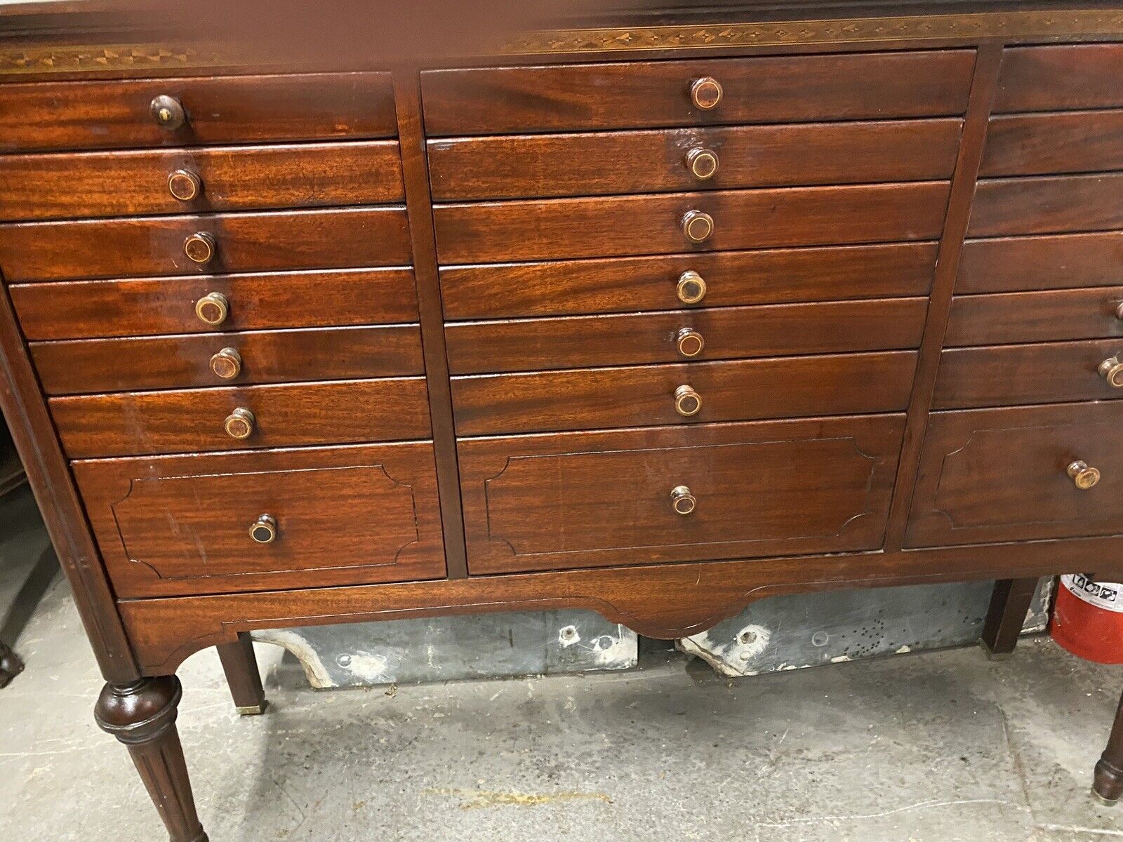 Inlaid Mahogany Victorian Dental Cabinet
