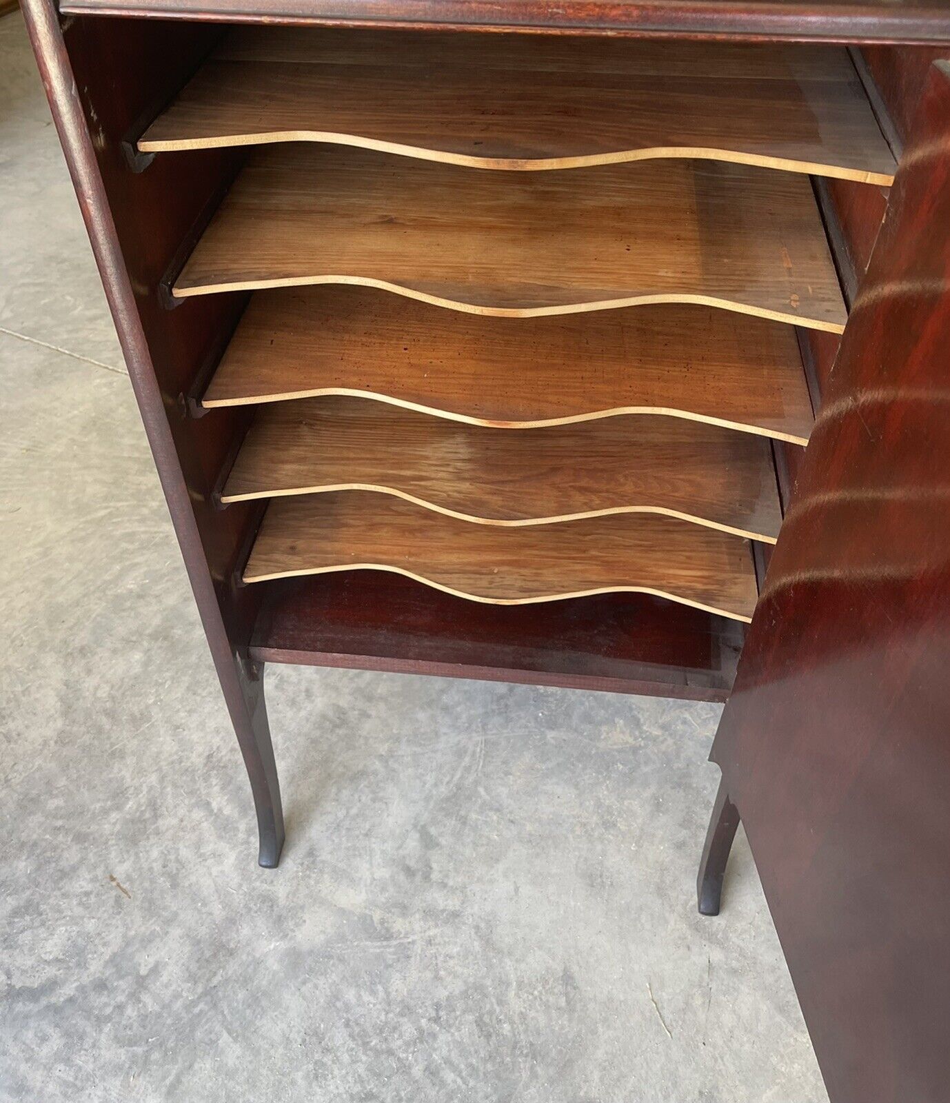 Antique Mahogany Cabinet for Sheet Music or Drawings