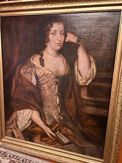 Old Master oil painting portrait by Sir Peter Lely