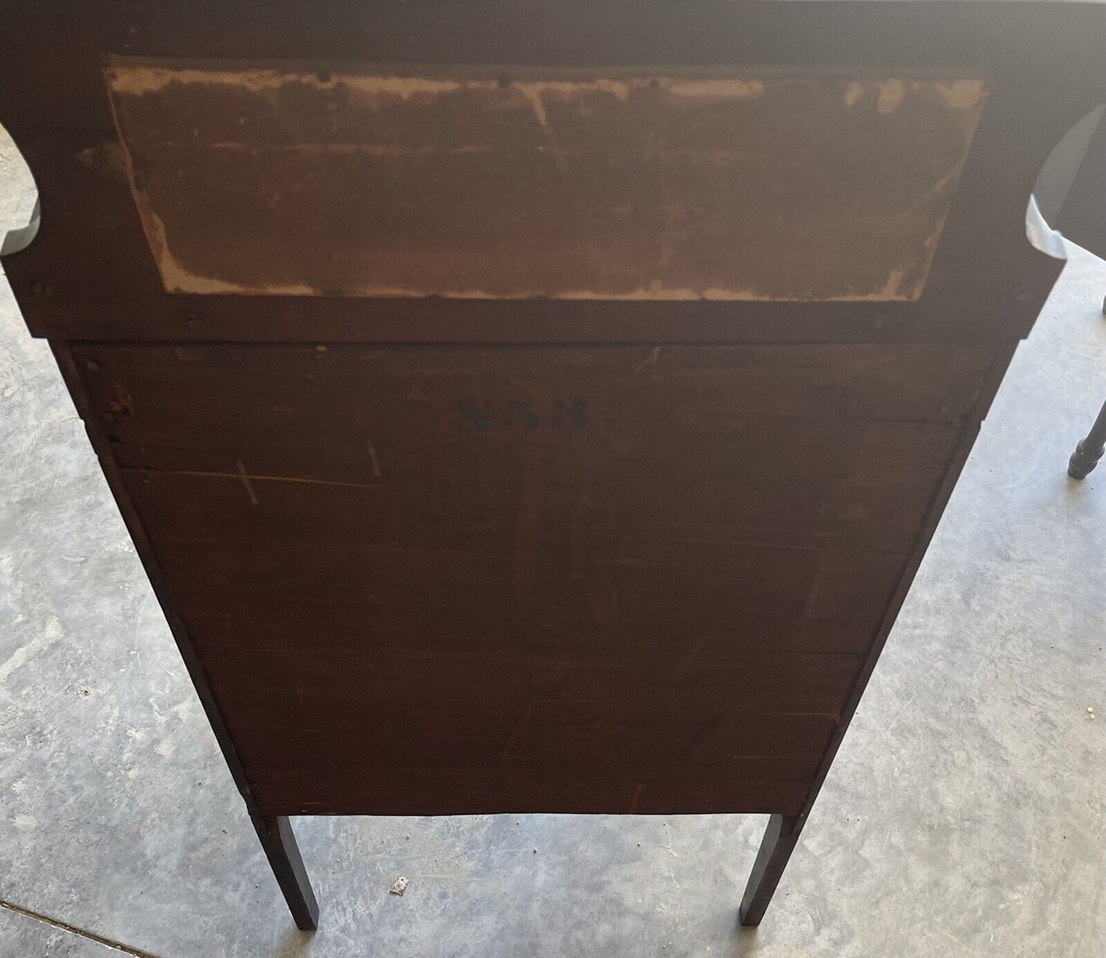 Antique Mahogany Cabinet for Sheet Music or Drawings