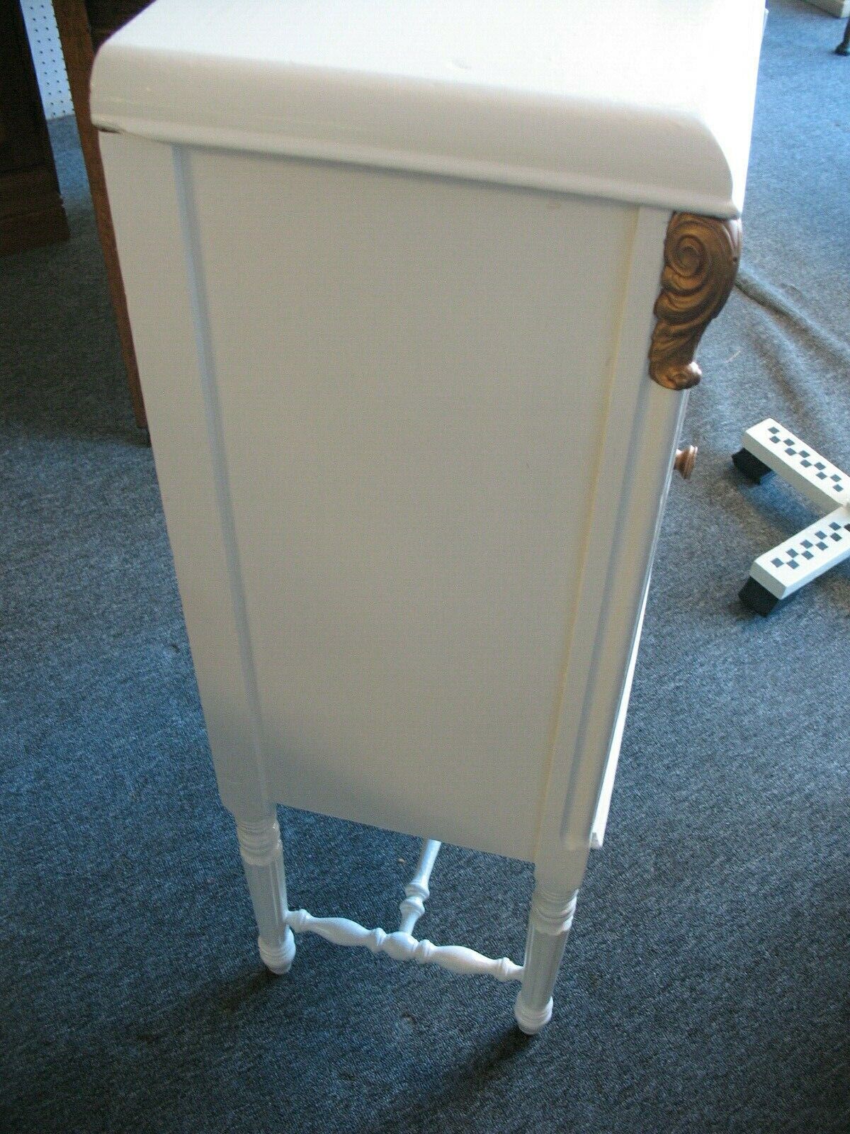 Victorian Radio Cabinet with Gold Scrolled Cornice