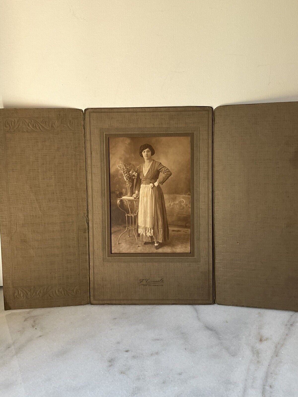 Vintage MCM Cabinet Card Photograph: Young Woman 1900s