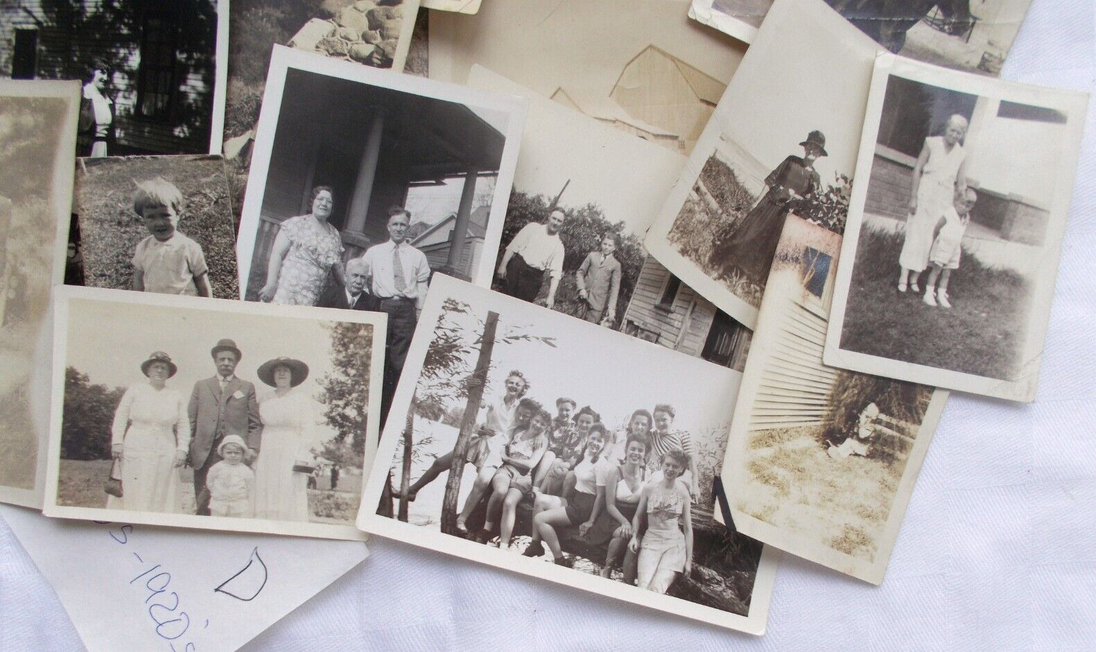 45 Antique B&W Photographs 1910's - 1920's Children