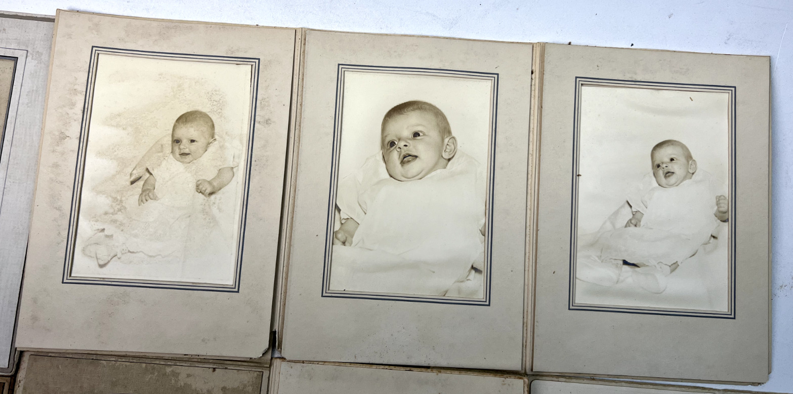 Lot of 12 Antique 1920s-1930s Cabinet Card Photos
