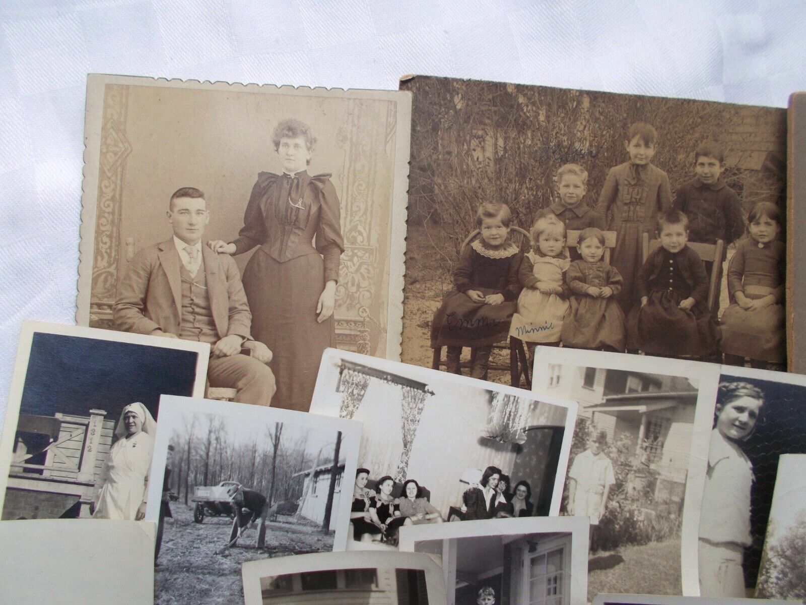 45 Antique B&W Photographs 1910's - 1920's Children
