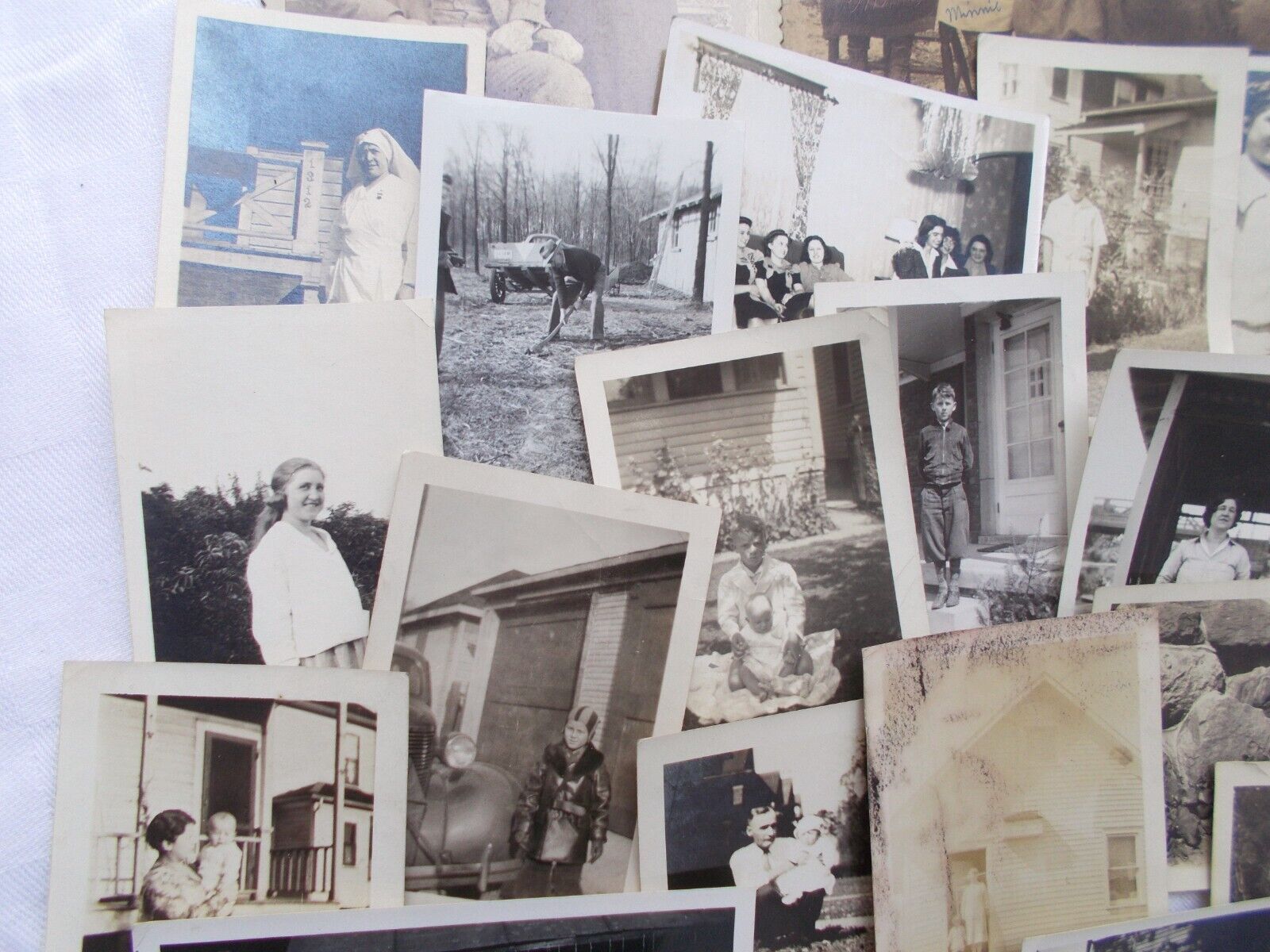 45 Antique B&W Photographs 1910's - 1920's Children